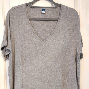 Women's XL Old Navy Short Sleeve Gray Tshirt